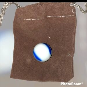 Vintage Blue And White Swirl Marbles